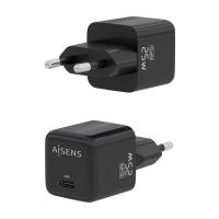AISENS ASCH-25W1P013-BK carregador de dispositivos móveis Universal Preto AC Carregamento rápido Interior, ver imagem 3 de 6