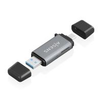 AISENS ASCR-2AC11-GR leitor de cartões USB 3.2 Gen 1 (3.1 Gen 1) Type-A/Type-C Cinzento