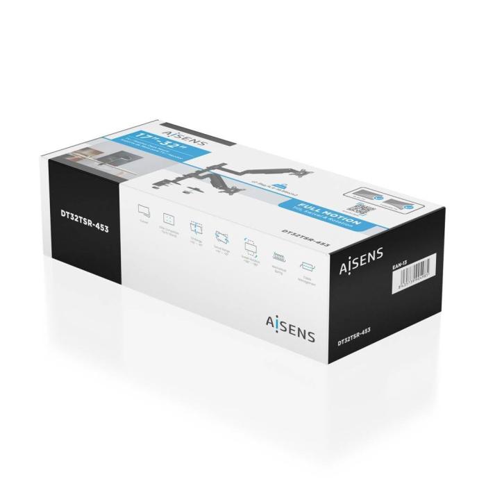 AISENS DT32TSR-453 montagem e suporte para monitores 81,3 cm (32'') Secretária Preto — imagem 6 de 14