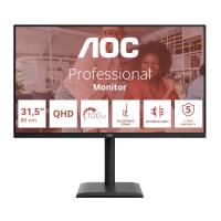 AOC E4 Q32E4U monitor de ecrã 80 cm (31.5'') 2560 x 1440 pixels Quad HD LED Preto