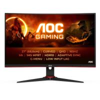 AOC G2 CQ27G2SE/BK LED display 68,6 cm (27'') 2560 x 1440 pixels Quad HD LCD Preto, Vermelho
