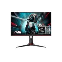 AOC G2 CQ27G2U/BK monitor de ecrã 68,6 cm (27'') 2560 x 1440 pixels Quad HD LED Preto, Vermelho