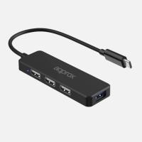 Approx APPC48V2 hub de interface USB Type-C 5000 Mbit/s Preto