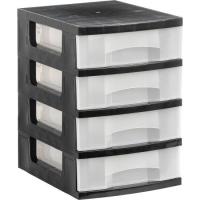 Archivo 2000 1104 CS TL unidade de gavetas de escritório Preto Plástico