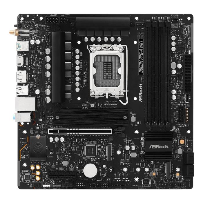 Asrock B860M Pro-A WiFi Intel B860 LGA 1851 (Socket V1) micro ATX — imagem 9 de 12