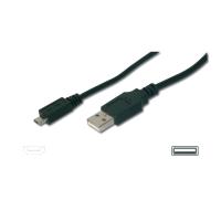 ASSMANN Electronic AK-300110-010-S cabo USB 1 m USB A Micro-USB B Preto