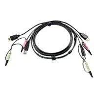 ATEN Cabo KVM USB HDMI com áudio 1,8M