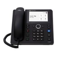 AudioCodes C455HD telefone IP Preto 8 linhas TFT