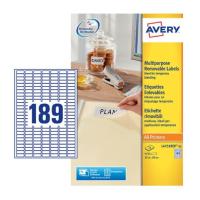 Avery L4731REV-25 etiqueta autocolante Retângulo arredondado Removível Branco 5670 unidade(s)