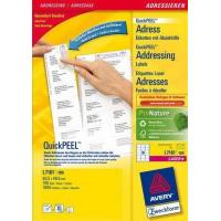 Avery L7161-100 etiqueta para endereços Branco
