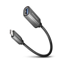 Axagon RUCM-AFAC cabo USB USB 3.2 Gen 1 (3.1 Gen 1) 0,2 m USB C USB A Cinzento