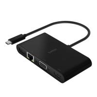 Belkin AVC004BTBK base & duplicador de portas USB 3.2 Gen 1 (3.1 Gen 1) Type-C Preto