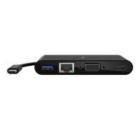 Belkin AVC005BTBK base & duplicador de portas Com fios USB 3.2 Gen 1 (3.1 Gen 1) Type-C Preto