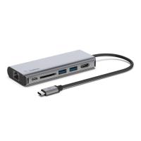 Belkin AVC008BTSGY base & duplicador de portas USB 3.2 Gen 1 (3.1 Gen 1) Type-C Preto, Cinzento
