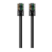 Belkin RJ45-RJ45, Cat6, 2m cabo de rede Preto