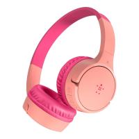 Belkin SOUNDFORM Mini Auscultadores Com fios e sem fios Fita de cabeça Música Micro-USB Bluetooth Rosa