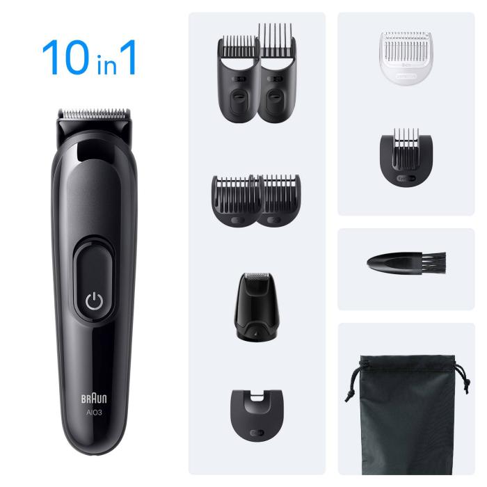 Braun AIO3560 aparador de cabelo Preto 14 Hidreto metálico de níquel — imagem 2 de 3
