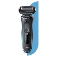 Braun Series 5 50-M1000s Máquina de barbear com lâminas que se adaptam ao contorno do rosto Preto, Azul