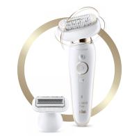 Braun Silk-épil 9 81688635 depiladora de arranque 40 pinças Branco, Dourado