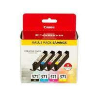 Canon CLI-571 Multipack tinteiro 4 unidade(s) Original Preto, Ciano, Magenta, Amarelo