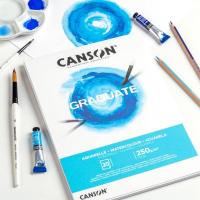 Canson Graduate Watercolour Bloco de papel 20 folhas
