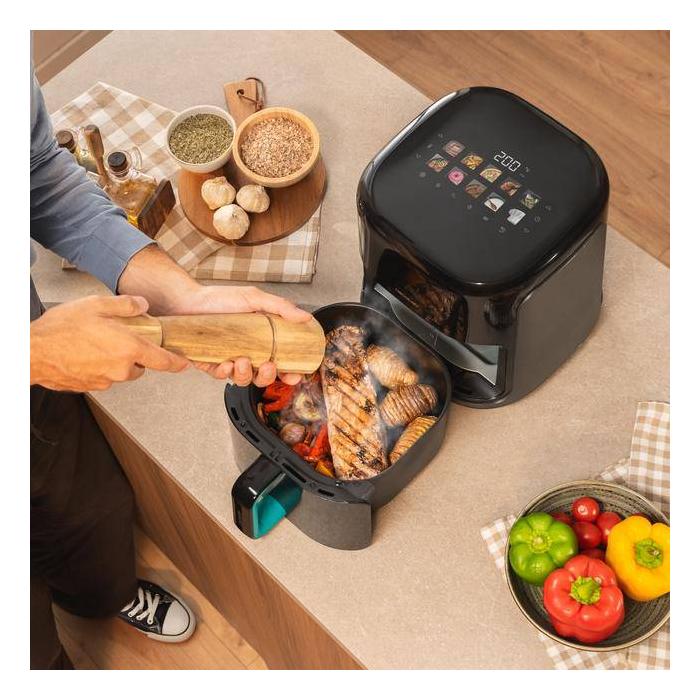 Cecotec Cecofry&Grill Smokin'Prime 4500 Individual 4 l Independente 1900 W Fritadeira a ar quente Preto — imagem 23 de 28