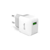 Celly TCUSBTURBO carregador de dispositivos móveis Telemóvel, Smartphone Branco AC Interior