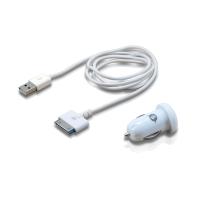 Conceptronic CUSBCAR2ASET carregador de dispositivos móveis MP3, MP4, Smartphone, Tablet Branco Isqueiro de charuto Automático