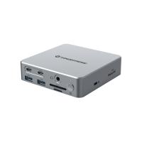 Conceptronic DONN25G base & duplicador de portas Com fios USB 3.2 Gen 2 (3.1 Gen 2) Type-C Prateado