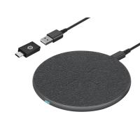 Conceptronic GORGON03G carregador de dispositivos móveis Auscultadores, Smartphone Cinzento USB Carregamento wireless Carregamento rápido Interior