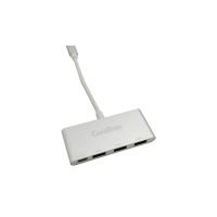 CoolBox COO-HUC3U3PD hub de interface USB 3.2 Gen 1 (3.1 Gen 1) Type-C 5000 Mbit/s Alumínio