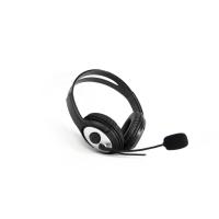 CoolBox coolCHAT 3.5 Auscultadores Com fios Fita de cabeça Chamadas/Música Preto, Prateado