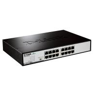 D-Link DGS-1016D/E switch de rede Não-gerido Preto, Metálico