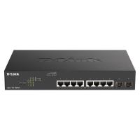 D-Link DGS-1100-10MPV2 switch de rede Gerido L2 Gigabit Ethernet (10/100/1000) Power over Ethernet (PoE) 1U Preto