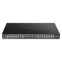 D-Link DGS-1250-52XMP switch de rede Gerido L3 Power over Ethernet (PoE) Preto