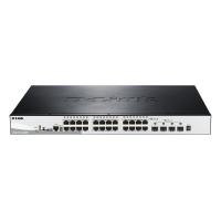 D-Link DGS-1510-28XMP switch de rede Gerido L2/L3 Gigabit Ethernet (10/100/1000) Power over Ethernet (PoE) Preto, Cinzento