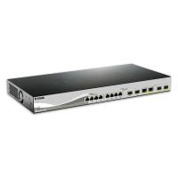 D-Link DXS-1210-12TC Managed network switch L2 10G Ethernet (100/1000/10000) 1U Preto, Prateado comutador de rede
