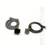 Datalogic CAB-434 RS232 PWR 9P Female Coiled RS-232 9 pin ''D'' cabo de interface/adaptador de género