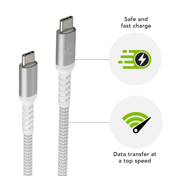 dbramante1928 CB12CCGR7116 cabo USB USB 2.0 1,2 m USB C Branco — imagem 4 de 8