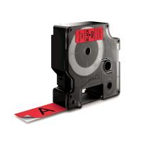DYMO D1 -Standard Etiquetas - Preto no vermelho - 19mm x 7m