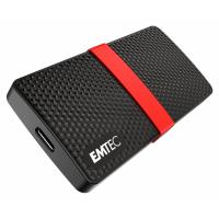 Emtec X200 256 GB USB Type-C 3.2 Gen 1 (3.1 Gen 1) Preto, Vermelho
