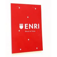ENRI 100105158 caderno e bloco de notas A6 80 folhas Vermelho
