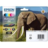 Epson Elephant C13T24284011 tinteiro 6 unidade(s) Original Rendimento padrão Preto, Ciano, Ciano claro, Magenta, Magenta claro, Amarelo