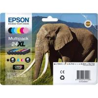 Epson Elephant C13T24384021 tinteiro 6 unidade(s) Original Rendimento alto (XL) Preto, Ciano, Ciano claro, Magenta, Magenta claro, Amarelo