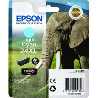 Epson Elephant Tinteiro Cyan claro Série 24XL Elefante Tinta Claria Photo HD