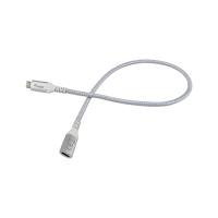 Equip 128375 Cabo de extensão USB 3.2 Gen 2 C para C, 0,5 m, M/F, 4K/60 Hz, 10 Gbps, branco