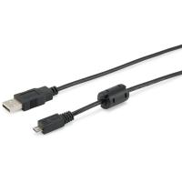 Equip 128596 Cabo USB 2.0 Tipo A para Micro-B, 1,0 m , Preto