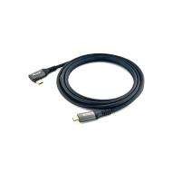 Equip 128891 Cabo USB 2.0 C para C com ângulo de 90°, M/M, 1,0 m, PD 100 W, preto