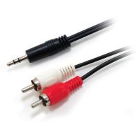 Equip 14709207 cabo de áudio 2,5 m 3.5mm 2 x RCA Preto