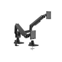 Equip Suporte de montagem de secretária para monitor duplo de 17“-35”, preto